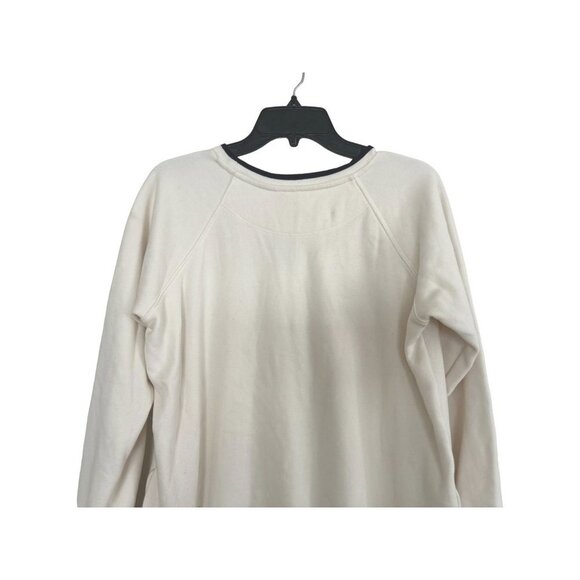 UNIQLO X-Long White Sweatshirt Black Details Size Large - Picture 5 of 8